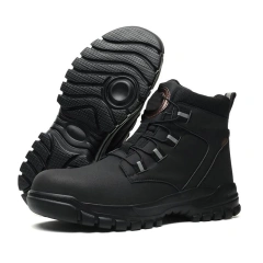 Fashionable Tactical Safety Oxford Work Boots High Quality Outdoor Hiking Sneaker Anti-smash  Protection multifunctional Boots Fashionable Oxford Boots Men Ankle Boots Tactical Outdoor Booties High Top Shoes for Men Platform wear-resistant Work Boots