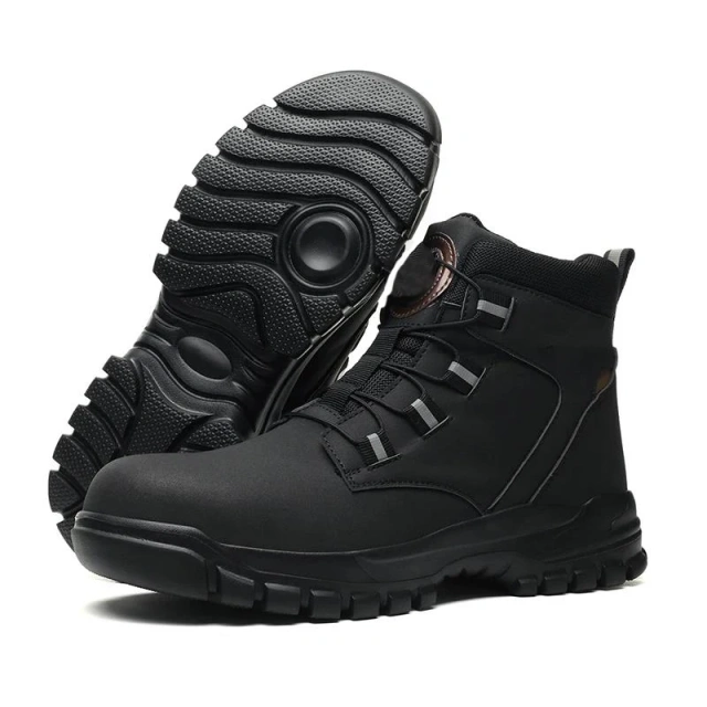 Fashionable Tactical Safety Oxford Work Boots High Quality Outdoor Hiking Sneaker Anti-smash  Protection multifunctional Boots Fashionable Oxford Boots Men Ankle Boots Tactical Outdoor Booties High Top Shoes for Men Platform wear-resistant Work Boots