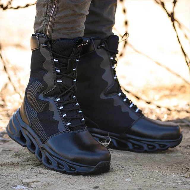 Men Durable Safety Shoes Work Boot Puncture-proof Sneakers Breathable Light Comfortable Construction Oxford Work Tactical Shoes Wholesale Hiking Tactical Winter Athletic Shoes Men Women Fashionable Sports High Snow Boots Oxford multifunctional Sneakers