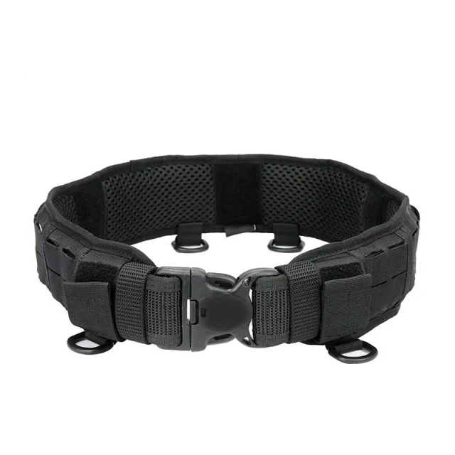 Lightweight Camping and Everyday Use Padded Patrol Belts Hunting Gadget Pouch Waist Bag Adjustable Outdoor Tactical Belt  Wholesale Training High Quality Golf Men Jeans Ratchet Belts men Duty Nylon Web Tactical Belt   with Automatic Buckle