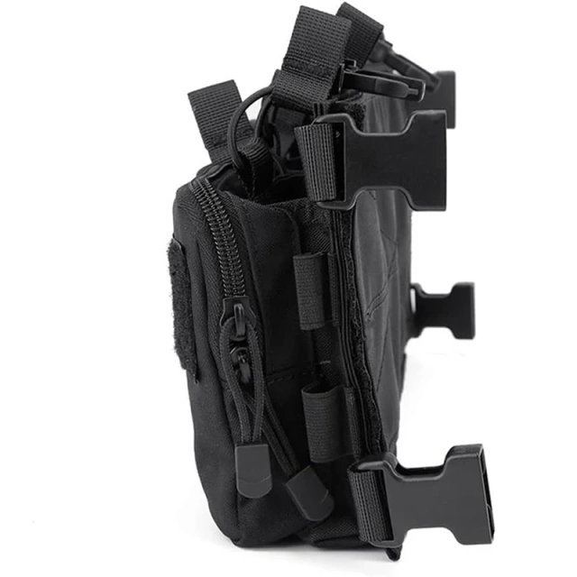 Tactical Camouflage Chest Rig Outdoor Hunting Tactical Chest Rig With Mag Pouch Tactical Molle Chest Rig Vest Tactical Chest Rig Lightweight Tactical Carry Chest Rig Vest With Elastic Magazine Pouch Tactical Gear Chest Rig