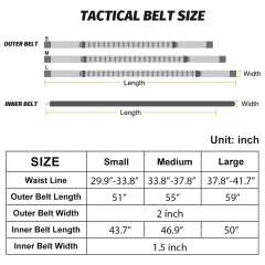 Wear-resistant Training Durable Molle Belt Quick Release Sports Rigger  Belt With Inch Inner Belts  High Quality Durable Tactical Security Duty Belts Multifunctional Flashlight Pouch Sets Utility Kit Belt multifunctional Duty Belt