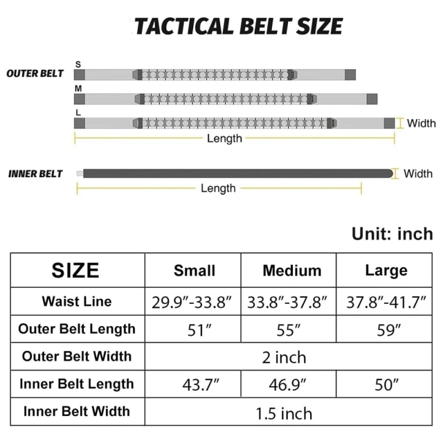 Wear-resistant Training Durable Molle Belt Quick Release Sports Rigger  Belt With Inch Inner Belts  High Quality Durable Tactical Security Duty Belts Multifunctional Flashlight Pouch Sets Utility Kit Belt multifunctional Duty Belt