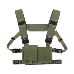 Wholesale Tactical Gear Micro Chest Rig Tactical Chest Rig Vest Heavy Duty Molle Chest Rig Tactical Vest  Best Selling Tactical Chest Rig Vest Tactical Recon Vest with Magazine Pouch Camouflage Chest Rig Harness for Hunting