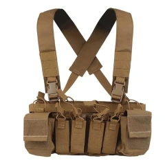 Hot Selling Lightweight Portable Tactical Vest Chest Rig Bag Magazine Pouch Tactical Vest Outdoor Camouflage Chest Rig military Tactical Chest Rig Training Vest Tactical Vest Micro Chest Rig with Pouches Tactical Molle Chest Rig