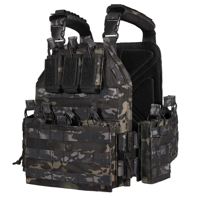 Breathable Wholesale Assault Vest for Training High Quality Hunting Tactical Vest Wear-Resistant Lightweight Training Vest Training outdoors Vest Breathable security vest Adjustable Breathable Assault Training Vest