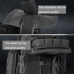 Adjustable Detachable Tactical Training Vest Lightweight Assault Training Vest Breathable Tactical Vest for Outdoorhigh-quality Training Vest Lightweight Camouflage Loaded Vest sports equipment Training Vest