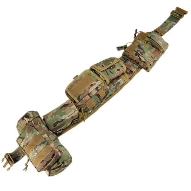 Premium Universal Hunting Gadget Pouch Multifunctional Waist Bag Adjustable Padded Duty Belt Tactical Utility with Holster  Adjustable Wear-resistant Training durable Quick Release Tactical Work Nylon Web Golf Belt with Heavy Duty Seat belt