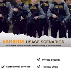 High Quality Premium Adjustable Tactical Duty Belt Set High Density Material Nylon Adjustable Quick-Release Tactical Belt   Wear-resistant Sports Reversible Training durable outdoors Ratchet Belt Nylon Web Golf Tactical Belt