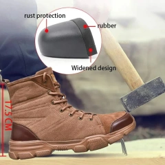 High Quality Durable Men Oxford Work Wear-resistant Boots Indestructible Work Shoes Desert Safety Boots Tactical Safety Shoes Construction Tactical Oxford Safety Shoes Waterproof Work Boots Anti-smash Shoe Puncture-Proof multifunctional Safety Shoes