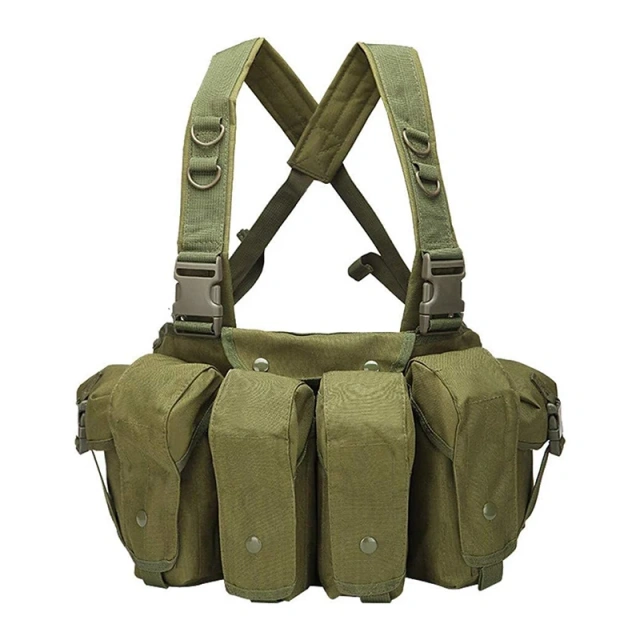 Soft Tactical Molle Chest Rigs Multifunctional Tactical Rig Harness Bag Vest for Training Outdoor Camouflage Chest Rig Best Selling Tactical Style Chest Rig Heavy Duty Tactical Molle Rig Vest Camouflage Tactical Rig for Chest