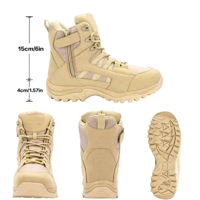 High Quality Tactical Men Boots Special Desert Boot Outdoor Oxford Outdoor Non-slip Hiking Breathable Desert Ankle Shoes Outdoor Custom Light Weight Double Sports Tactical Boots Training Boots Camping Anti-wear Oxford Fishing Hunting Sneakers