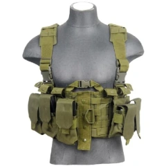 Customized Tactical Chest Rig Equipment Gear Camo Tactical Vest Rig Heavy Duty Tactical Chest Harness MOLLE Rig Advanced Tactical Chest Vest with Adjustable Pockets Tactical MOLLE Vest Heavy Duty Tactical Vest Rig