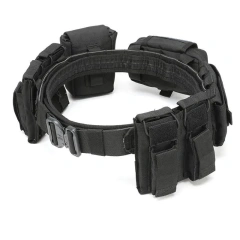 Outdoor Tactical Waist Belt Tactical Unloading Belt with Pouches Hunting Equipment Wallet Waterproof Outdoor Tactical Bag Pack  Adjustable Wear-resistant Tactical Belt Lightweight stab-proof Buckle Double sided Nylon Strap Ratchet Belts