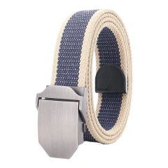 Adjustable Outdoor Adjustable Sports Canvas Belt Men's Youth Belt Casual Jeans Automatic Buckle Tactical Belt  Adjustable sport enthusiasts Tactical Trimmings Security Belts Training Safety practical Belt Utility Duty Waist Support  Equipment