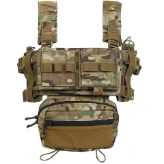 Training Micro Modular Paintball Cosplay Vest  Waterproof Running Children Vest Training High Density Outdoor Vest    Multiple Pockets Good Toughness Outdoor Activities Training Camouflage Vests