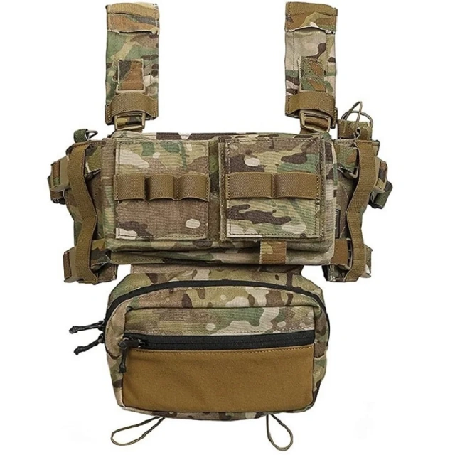 Training Micro Modular Paintball Cosplay Vest  Waterproof Running Children Vest Training High Density Outdoor Vest    Multiple Pockets Good Toughness Outdoor Activities Training Camouflage Vests