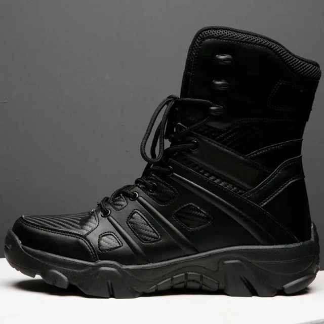 Men Tactical Boots Desert Waterproof Work Shoes Climbing wear-resistant Hiking Shoes Ankle Outdoor Tactical Oxford Boots Durable Fashionable Tactical Safety Oxford Work Boots High Quality Outdoor Hiking Sneaker Anti-smash  Protection multifunctional Boots
