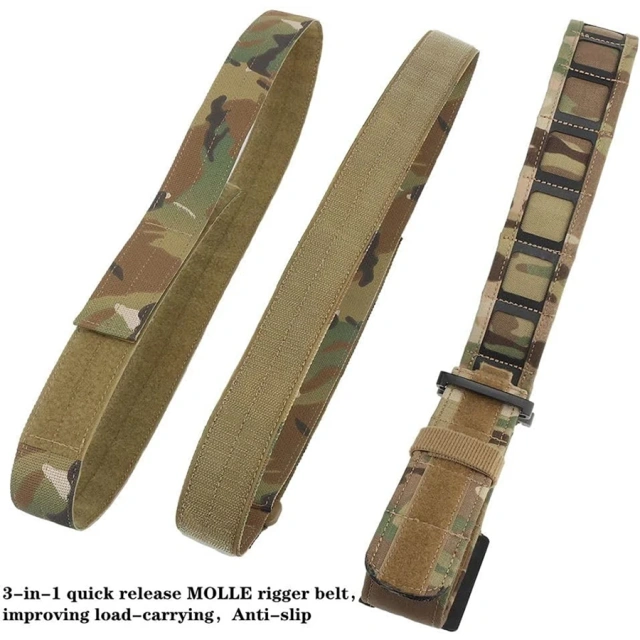 Wear-resistant Adjustable Training Durable Quick Release Sports Tactical Belt Men Hiking Nylon Web Work Belt  Wholesale Wear-resistant Tactical Belt Casual Men's Nylon Web Work Heavy Duty Quick Release Buckle Work Belt