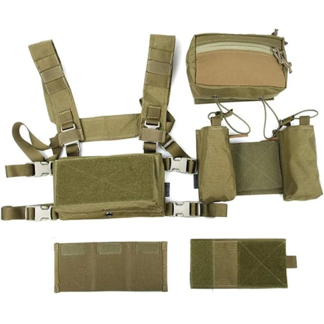 Wholesale Camouflage Tactical Vest Rig Lightweight Tactical Modular Chest Rig Heavy Duty Training Vest Rig Wholesale Tactical Equipment Chest Rig for Hunting Camouflage Tactical Vest Heavy Duty Tactical Vest Chest Rig