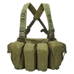 Training Equipment Chest Rig Outdoor Multifunctional Tactical Chest Bag Heavy Duty Camouflage Tactical Chest Rig Bag Customized Lightweight Tactical Chest Rig MOLLE Hunting Vest Quick Release Tactical Chest Rig With Magazine Pouch