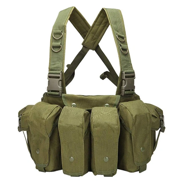 Training Equipment Chest Rig Outdoor Multifunctional Tactical Chest Bag Heavy Duty Camouflage Tactical Chest Rig Bag Customized Lightweight Tactical Chest Rig MOLLE Hunting Vest Quick Release Tactical Chest Rig With Magazine Pouch