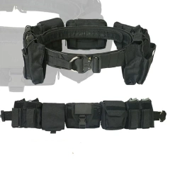 Wholesale Outdoor Practical Comfortable Hunting Tactics Duty Security Belt Fashionable Multifunctional Tactic Waist Belt  Practical Multifunctional Tactical Security Duty Belts Holster Flashlight Pouch Sets Utility Training Kit Belt Duty Belt