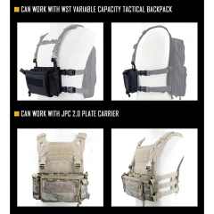 Good Quality Tactical Micro Chest Rig with Mag Pouch Tactical Hunting Vest Outdoor Chest Rig Tactical Vest Customized Tactical Chest Rig MOLLE Mag Pouch Radio GP Bag Camouflage Tactical Chest Rig Vest for Outdoor