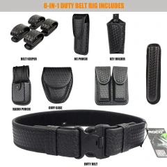 High Density Outdoor Material Multifunctional Duty Web Training Belt Rig with Handcuff Case Duty Belt Tactic Waist Belts  Fashionable Men's Lightweight Training Juniors Casual Braided high-quality Durable Canvas Woven Fabric Tactical Belt
