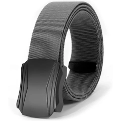 Wear-resistant Sports Stretch Belt Tactical Nylon Belts with Buckle Work Casual Outdoors Men's Tactical Belt  High Quality Men Ratchet Sports Training Belt Tactical Nylon with Automatic Slide Buckle Casual Golf Belt