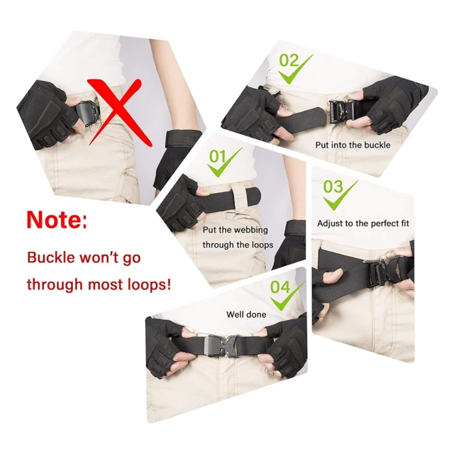 Waterproof Multifunctional Hiking Rigger Nylon Web Work Belt with Heavy Duty Quick Release Buckle Tactical Belt  Mountaineering Duty Belt Quick-release Buckle Adjustable Modular Equipment Hunting Tactical Versatile Utility Adjustable Belts