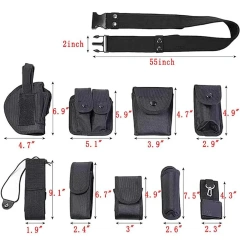 Outdoor Practical Tactical Multifunctional Security Training Belt Versatile Modular Equipment System Holster with Pouches  Fashionable Tactical Elastic Belts Men Quick Release Magnetic Buckle Stretch Webbing Heavy Duty Work Golf Belt