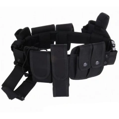 Adjustable Training Multi Functional Outdoor Sports Multiple Pockets Security Inspection Belt Security Duty Belt  Outdoor Men Tactical Multi Function Heavy Duty Mountaineering high density Material Belts Utility Belts with Pouches