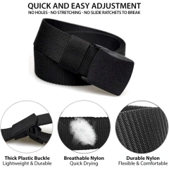 Hot Selling Wear-resistant Training Nylon Belts Men Adjustable Canvas Tactical Training Belt With Plastic Buckle  Quick-release Buckle Tactical Waist Bag Adjustable Strap Hunting Tactical Duty Security Traffic Belt Waist Seal Equipment