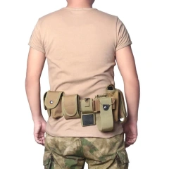 Tactical Belt Duty Belt Set Adjustable Nylon Security Belt Multifunctional Hunting Holster Flashlight Pouch Set  Hot selling Adjustable Wear-resistant multifunctional Tactical Belt Breathable Tactical Belt