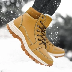 Winter Hiking Boots Tactical  Men Snow Warm Outdoor Sneakers Trekking Waterproof Large Size Wear-resistant Ankle Oxford Shoes Men Outdoor Winter Tactical Snow Super Warm Men Hiking Boots High Quality Waterproof High Top Big Size Men's Oxford Boots
