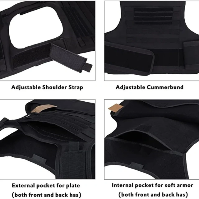 High Quality Training Vest Adjustable Training Vest Outdoors Breathable Durable Assault Training Tactical Vest  Low Profile Training Vest fashion waterproof multifunctional Wear-resistant Sports Training equipment security vest