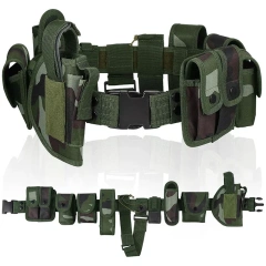 Modular Equipment Security Utility Tactical Belt with Components Pouches Bags Holster for Security Hunting Tactic Waist Belt  Hot selling Sports Training Waterproof multifunctional Double Duty Belt Wear-resistant Tactical Belt