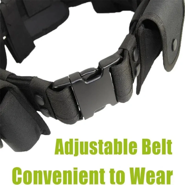 Multifunctional Security Belts High Density Waist Pack Hunting Utility Kit Duty Belt Tactical Training Belt Pouch Holster Bag   Breathable Ratchet Casual Golf Web Belt Jeans with Automatic Adjustable Buckle Tactical Nylon Men Waist Belt
