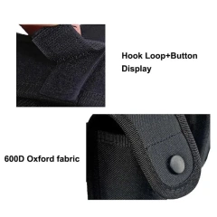 Adjustable Tactical Training Security Duty Belts Multifunctional Flashlight Pouch Sets Utility Belt Hunting Oxford Cloth Belt  Heavy Duty Wear-resistant Lightweight Metal Buckle Durable Tactical Belts Men Nylon Web Tactical Belt