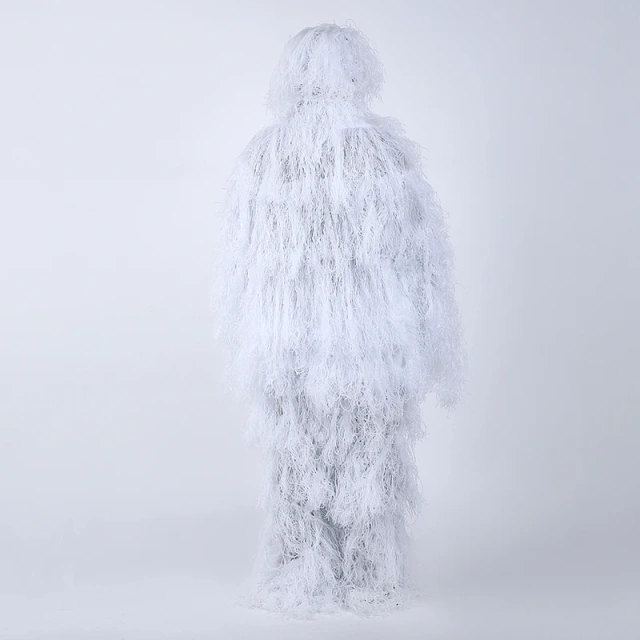 The Factory Wholesales Various Types Outdoor Ghillie Suit Snow Camouflage Clothing 3D Universal Camouflage Suits Hot Sale Kids 3D Camouflage Hunting Forest Woodland Ghillie Suit Camouflage Hunting Apparel