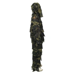 Lightweight Jungle Ghillie Suit for Outdoor Woodland Camo Suit Made of Mesh Fabric Outdoor Hunting Clothing Ghillie Suit Professional Outdoor Camouflage Clothing Hunting Mesh Suit for Outdoor Activities