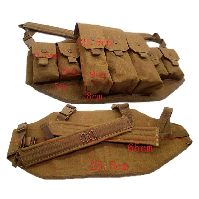 Outdoor Tactical Chest Rig with Pouch Bag Carrier Tactical Chest Rig Vest for Training Tactical Camouflage Chest Rig Customized Tactical Molle Harness for Outdoor Heavy Duty Tactical Chest Rig Harness Vest Training Mini Rig
