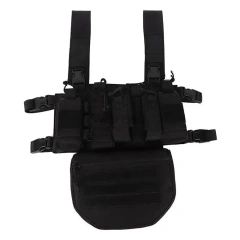 Multi-Functional Tactical Vest Rig Heavy Duty Chest Rig Harness for Tactical Outdoor Camouflage Chest Rig Custom Tactical Chest Rigs with Magazine Pouch Heavy Duty Camo Harness Tactical Vest Durable Tactical Chest Rig