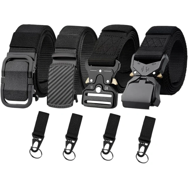 Wholesale Men Nylon Tactical Ratchet Belt Riggers Work Belts Adjustable Quick-Release Training Gift Belts  Outdoor Tactical Flashlight Pouch wear-resistant Sets Multifunctional Utility Kit Belt Hiking Duty Belt Security Duty Belts