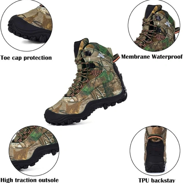 Hiking Tactical Oxford Boots Waterproof Outdoor Hiking Work Shoes Durable Wear-resistant Sports Camping Climbing Jungle Boots Anti-slip Tactical Outdoor Hiking Boots Oxford military Shoes Tactical safety walking Oxford trekking Boots