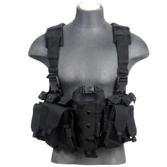 Customized Tactical Chest Rig Equipment Gear Camo Tactical Vest Rig Heavy Duty Tactical Chest Harness MOLLE Rig Advanced Tactical Chest Vest with Adjustable Pockets Tactical MOLLE Vest Heavy Duty Tactical Vest Rig