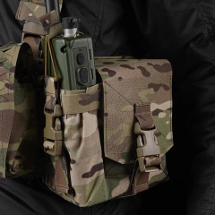 Custom Tactical Chest Rig Lightweight Quick Release Outdoor Game Hunting Bag Chest Rig Tactical Vest With Pouch Tactical Micro Chest Vest Mini Style Tactical Chest Rig Multifunctional Camouflage Chest Rig for Unisex