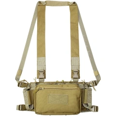Wholesale Outdoor Tactical Molle Vest Pouch Bag Tactical Camouflage Chest Rig Tactical Vest Molle Chest Rig for Training Customized Good Quality Camouflage Tactical Vest Outdoor Tactical Vest for Hunting Heavy Duty Tactical Chest Rig