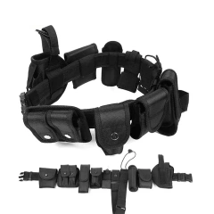 Multifunctional Tactical Utility Belts Multifunctional Outdoor Training Belt High Density Material Bag Hiking Tactical Belts  Wholesale High Quality Adjustable Training Reversible Ratchet Belt Hiking Rigger Nylon Tactical Thick Webbing Belt